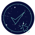 Abstract illustration for fast confirmation
